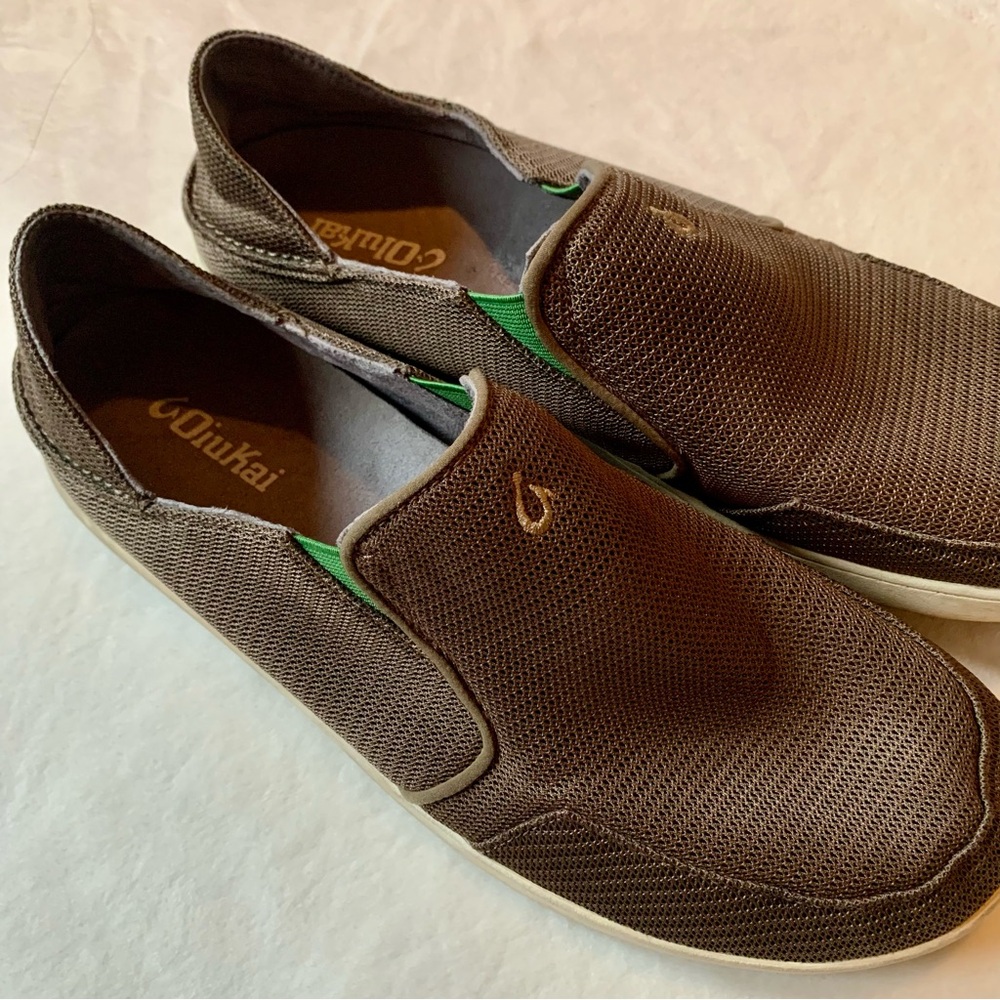 Olukai Men's Brown Slip-On Shoes Size 12 - Picture 2 of 11